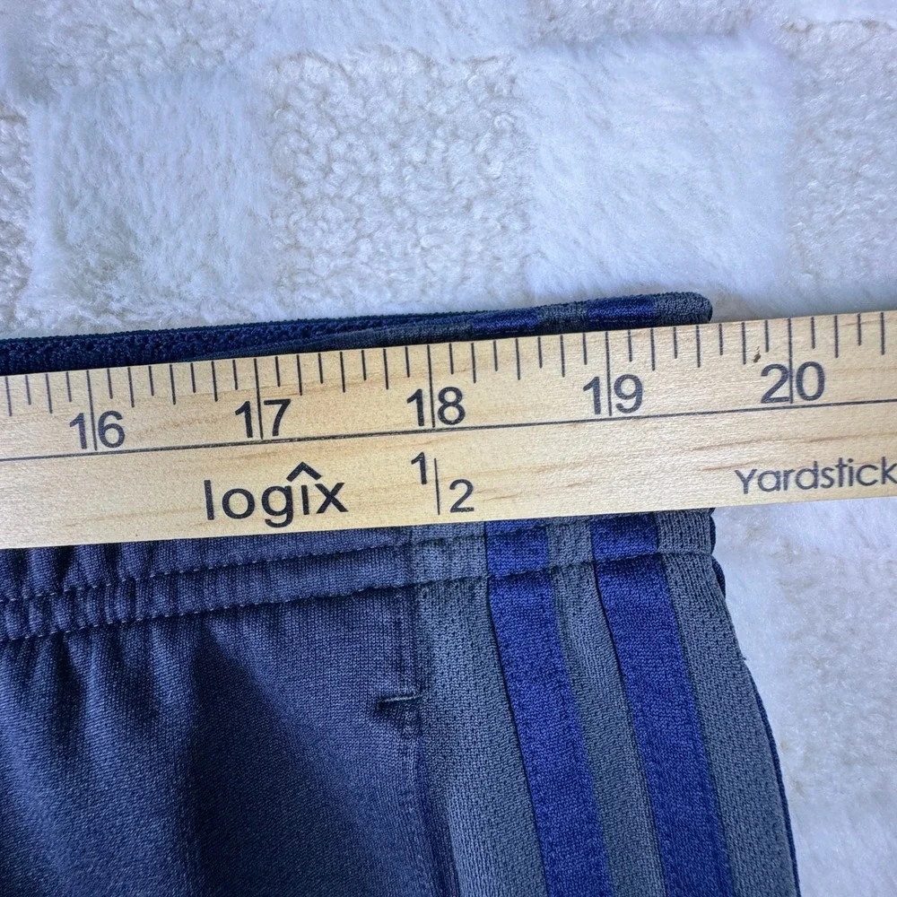 Adidas Mens Dark Gray‎ Track Pants Joggers Athletic Stripes Logo Size L